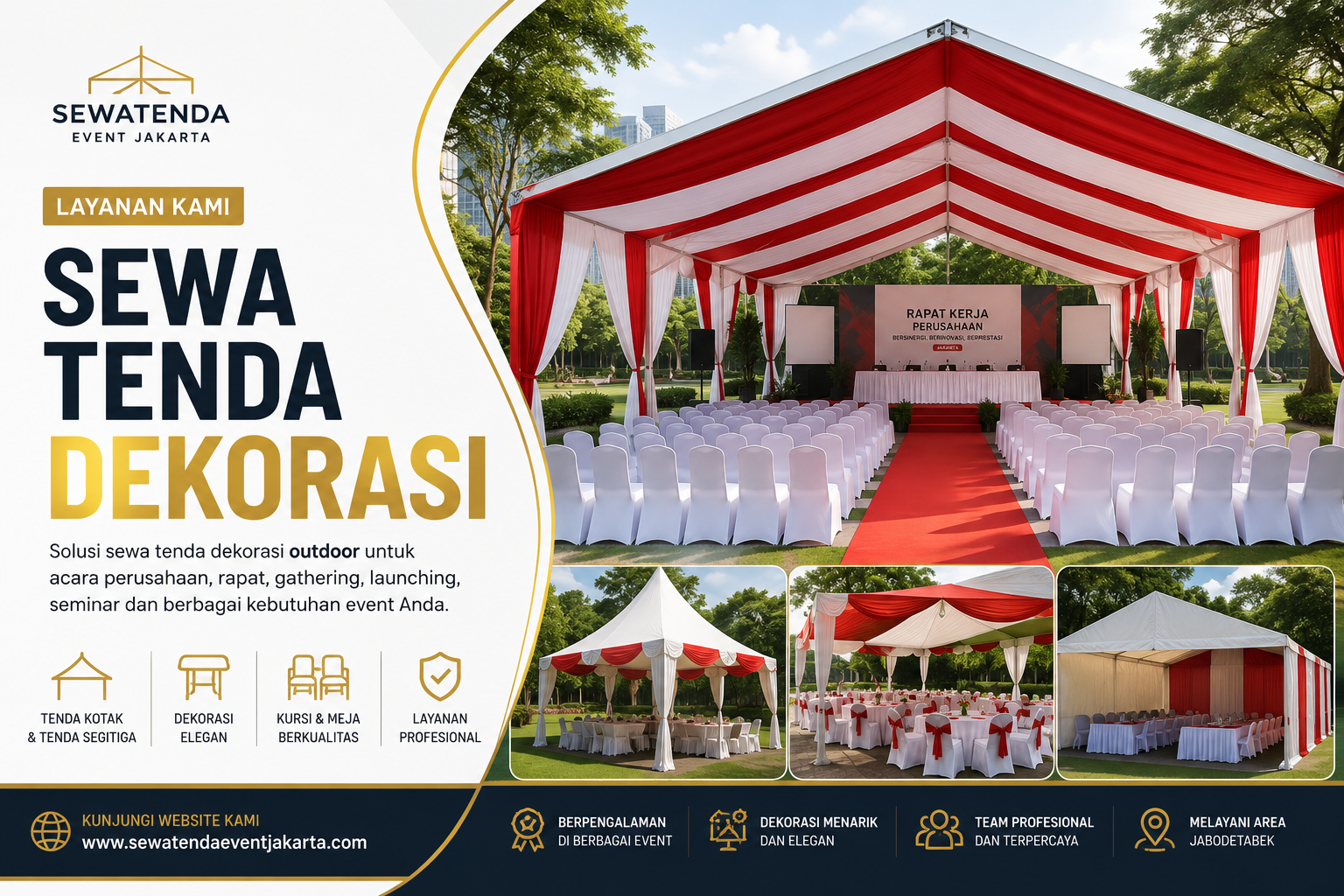 Sewa Tenda Jakarta & Jabodetabek sewa tenda acara tenda dekorasi outdoor indoor dan cari rental sewa tenda terpercaya profesional