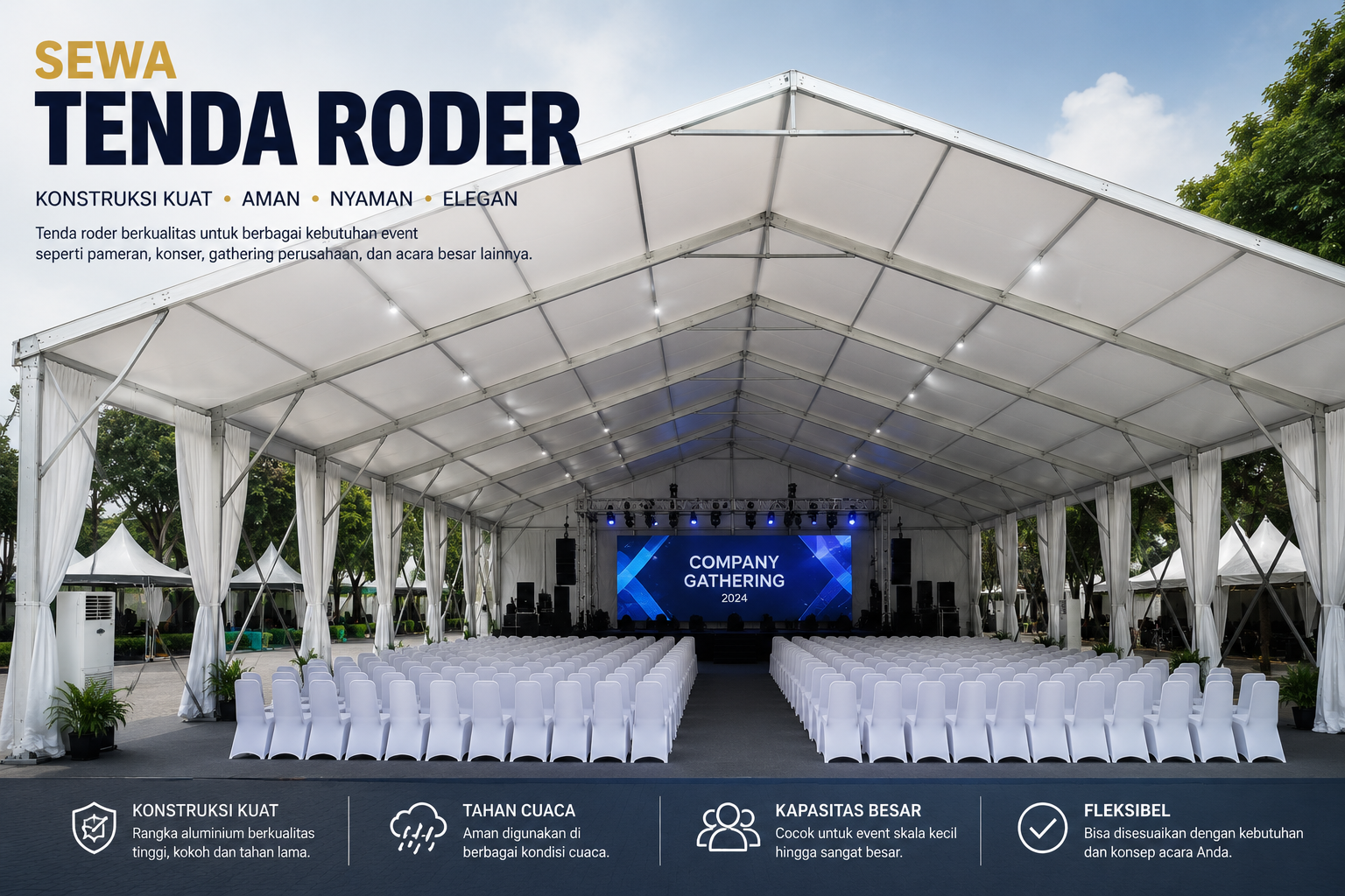 Sewa Tenda Jakarta & Jabodetabek sewa tenda roder jakarta selatan barat utara pusat timur